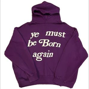 Ye Must Be Born Again x CPFM Purple Hoodie Size Small